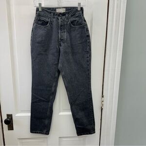 Everlane curvy 90's cheeky straight ankle button fly black‎ jeans women's 25